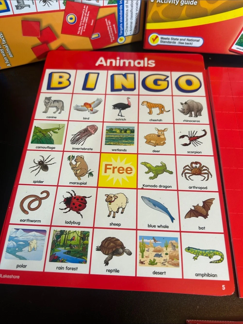 Lakeshore Learning Animals Bingo Game